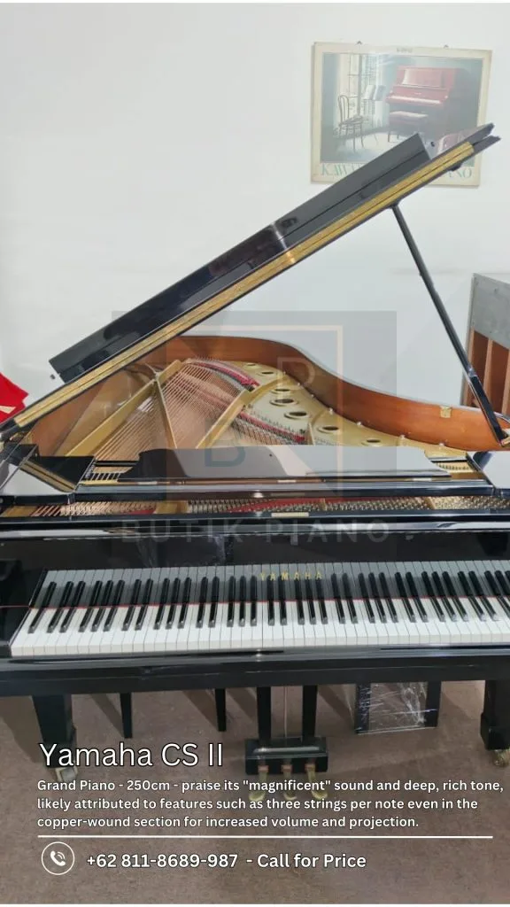 Yamaha CS II Grand Piano tampak depan