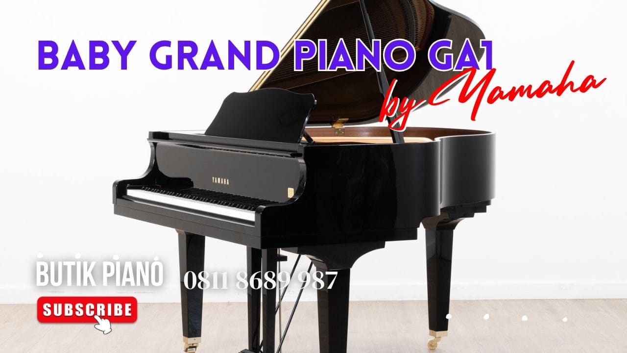 Yamaha GA1 Baby Grand Piano Hitam – Elegansi Suara dalam Desain Klasik